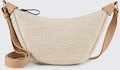 TOM TAILOR DENIM Damen TTLIRIEL RAFFIA M Umhängetasche in Flecht-Optik, beige, Uni, Gr. ONESIZE