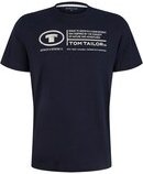 Thumbnail - TOM TAILOR Herren T-Shirt mit Logo Print, blau, Uni, Gr. M