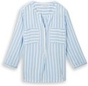 Thumbnail - TOM TAILOR Damen Bluse mit Streifenmuster, blau, Gestreift, Gr. 42