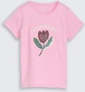 TOM TAILOR Mädchen T-Shirt mit Wendepailletten, rosa, Uni, Gr. 116/122