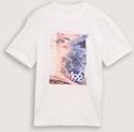 TOM TAILOR Herren T-Shirt mit Foto-Print, weiß, Uni, Gr. XXXL