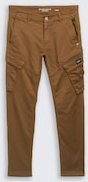 TOM TAILOR Herren Tapered Cargo Hose mit Stretch, braun, Uni, Gr. 30/32