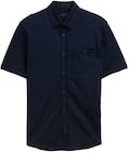 Thumbnail - TOM TAILOR Herren Regular Fit Kurzarmhemd aus Baumwolle, blau, Uni, Gr. XL