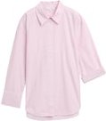 Thumbnail - TOM TAILOR Damen Loose Fit Popeline Hemdbluse, lila, Gestreift, Gr. 34