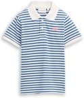 TOM TAILOR Jungen Piqué Poloshirt mit Stickerei, blau, Gemustert, Gr. 104/110