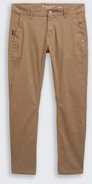 TOM TAILOR Herren Tapered Chino Hose, braun, Uni, Gr. 30/34