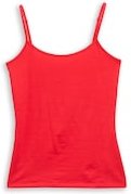 Thumbnail - TOM TAILOR DENIM Damen Slim Fit Trägertop, rot, Uni, Gr. XL