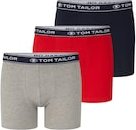 Thumbnail - TOM TAILOR Herren Mittellange Boxershorts im 3er-Pack, rot, Uni, Gr. M/5