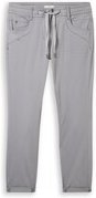 Thumbnail - TOM TAILOR Damen Tapered Relaxed Hose, grau, Uni, Gr. 44/28