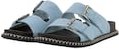 Thumbnail - TOM TAILOR Damen Flache Sandalen in Jeans-Optik, blau, Uni, Gr. 39