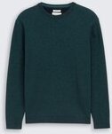 TOM TAILOR Herren Strickpullover aus Bio-Baumwolle, grün, Meliert, Gr. S