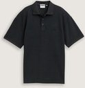 TOM TAILOR Jungen Oversize Poloshirt mit Logo Badge, schwarz, Uni, Gr. 128