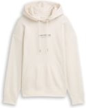 Thumbnail - TOM TAILOR DENIM Herren Relaxed Hoodie Sweatshirt mit Logo-Print, braun, Uni, Gr. L