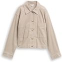 Thumbnail - TOM TAILOR Damen Oversize Cordjacke, grau, Uni, Gr. 40