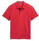TOM TAILOR Herren Piqué Poloshirt aus Baumwolle, rot, Uni, Gr. XL