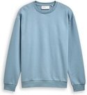 TOM TAILOR DENIM Herren Basic Sweatshirt, blau, Uni, Gr. XL