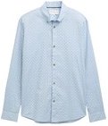 Thumbnail - TOM TAILOR DENIM Herren Fitted Hemd mit Muster, blau, Gemustert, Gr. S