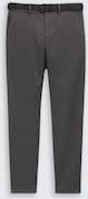 Thumbnail - TOM TAILOR Herren TTTRAVIS SLIM Chino Hose mit Gürtel, grau, Meliert, Gr. 30/32