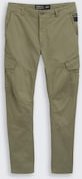 TOM TAILOR DENIM Herren Regular Tapered Cargo Hose, grün, Uni, Gr. S