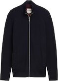 TOM TAILOR Herren Strukturierte Strickjacke, blau, Uni, Gr. S