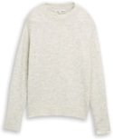 Thumbnail - TOM TAILOR DENIM Damen Cosy Strickpullover, weiß, Meliert, Gr. XL