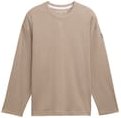 Thumbnail - TOM TAILOR Herren Pyjama Langarmshirt in Melange-Optik, beige, Meliert, Gr. 54