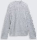 TOM TAILOR DENIM Damen Relaxed Fit Strickpullover mit Glitzer-Effekt, bunt, Meliert, Gr. XS