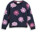 TOM TAILOR Mädchen Cropped Sweatshirt mit Allover-Print, rosa, Geblümt, Gr. 128/134