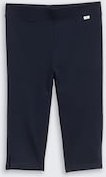 TOM TAILOR Mädchen Basic Capri Leggings, blau, Uni, Gr. 104/110