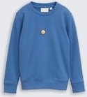 TOM TAILOR Jungen Glow-in-the-Dark Sweatshirt mit Rückenprint, blau, Uni, Gr. 92/98