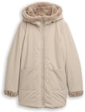 Thumbnail - TOM TAILOR Damen Wendemantel mit Kapuze, grau, Uni, Gr. S