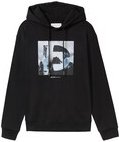 Thumbnail - TOM TAILOR DENIM Herren Hoodie Sweatshirt mit Fotoprint, schwarz, Print, Gr. L