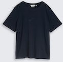 TOM TAILOR Damen Plus Size - T-Shirt aus Baumwolle, blau, Uni, Gr. 50