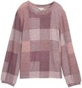 Thumbnail - TOM TAILOR Damen Langarmshirt mit Muster, rot, Kariert, Gr. M
