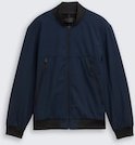 TOM TAILOR DENIM Herren Softshell Jacke im Bomber-Style, blau, Uni, Gr. XXL