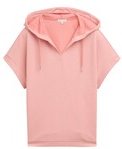 TOM TAILOR Damen Hoodie Sweatshirt, rosa, Uni, Gr. XS