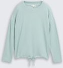 TOM TAILOR Damen Loose Fit Sweatshirt, grün, Uni, Gr. XXL