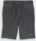 TOM TAILOR Herren Shorts mit Waffelstruktur, schwarz, Uni, Gr. XL