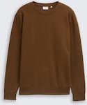 TOM TAILOR Herren Basic Sweatshirt in Unifarben, braun, Uni, Gr. S