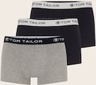 TOM TAILOR Herren Kurze Boxershorts im 3er-Pack, grau, Uni, Gr. XL/7