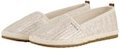 TOM TAILOR Damen Flache Espadrilles in Flecht-Optik, gold, Uni, Gr. 38