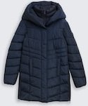 Thumbnail - TOM TAILOR Damen Puffer-Mantel im 2-in-1-Look, blau, Uni, Gr. S