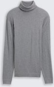 TOM TAILOR Herren Rollkragenpullover mit Kaschmir-Anteil, grau, Meliert, Gr. XXL