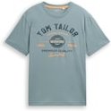 TOM TAILOR Herren T-Shirt mit Logo-Print, grün, Uni, Gr. XL