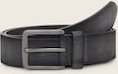 TOM TAILOR Herren TTBART Ledergürtel mit eckiger Dornschließe, grau, Uni, Gr. 90