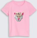 TOM TAILOR Mädchen T-Shirt mit Wendepailletten, rosa, Uni, Gr. 92/98