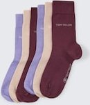 TOM TAILOR Damen Socken im 6er-Pack, lila, Uni, Gr. 35-38