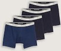 TOM TAILOR Herren Mittellange Boxershorts im 4er-Pack, blau, Gestreift, Gr. M/5
