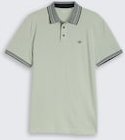 TOM TAILOR Herren Piqué Poloshirt mit Logo-Print, grün, Uni, Gr. XXXL