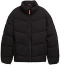 TOM TAILOR DENIM Herren Wasserabweisende Pufferjacke, schwarz, Uni, Gr. XXL